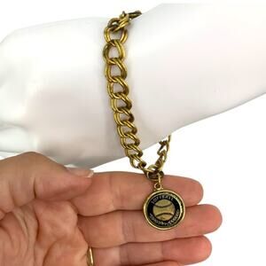 Vintage Softball Charm Bracelet